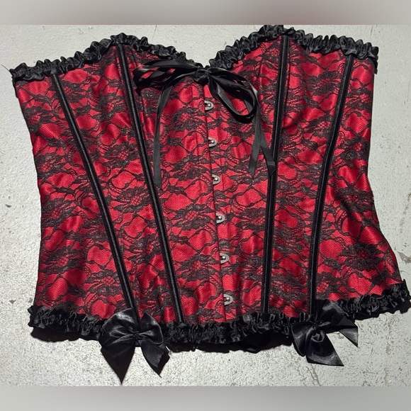 Unlisted Other - Unlisted Red and Black Lace Corset